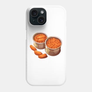 Baked beans in can Phone Case