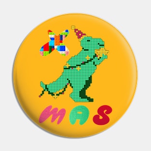 T-Rex Christmas Pin