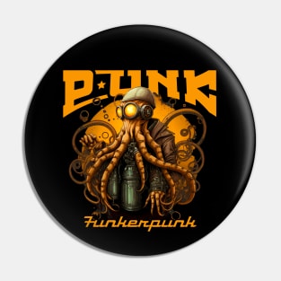 PUNK Atomic Octopus Pin