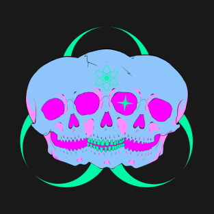 Radioactive neon skulls T-Shirt