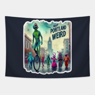 Keep Portland Weird Tapestry