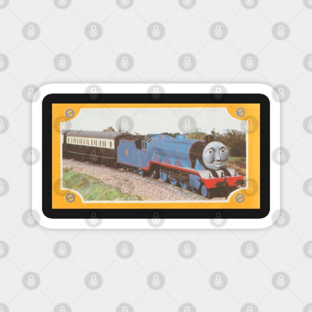 Thomas the Tank Engine Vintage Stamp - Gordon Magnet by sleepyhenry