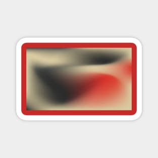 black and red abstract Magnet