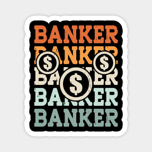 Funny Loan Officer Retro Vintage I'm a Banker Magnet