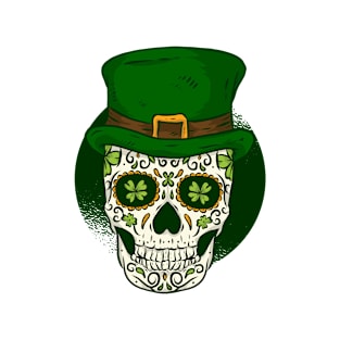 st patricks mexican sugar skull T-Shirt