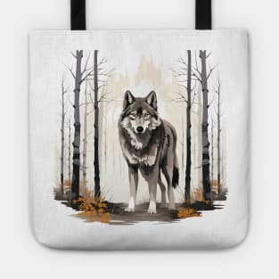 Watercolor Wolf Tote