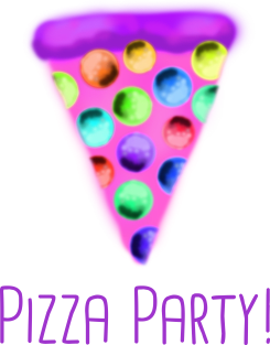 Pizza Party! (Purple) Magnet