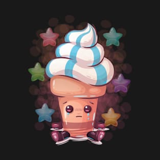 cute ice cream cartoon T-Shirt