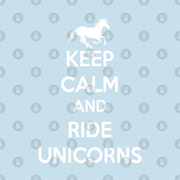 Cute Keep Calm And Ride Unicorns T Shirt Funny Gift Girls Unicorn by arcadetoystore