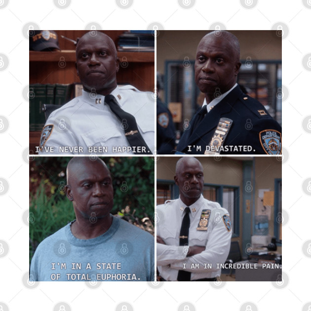 Captain Holt's Many Emotions - Brooklyn 99 - Phone Case