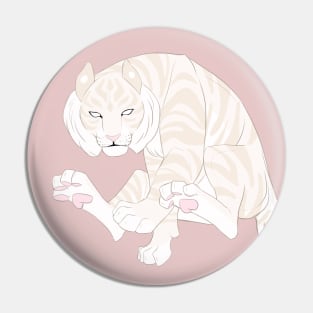 Albino Tiger Pin