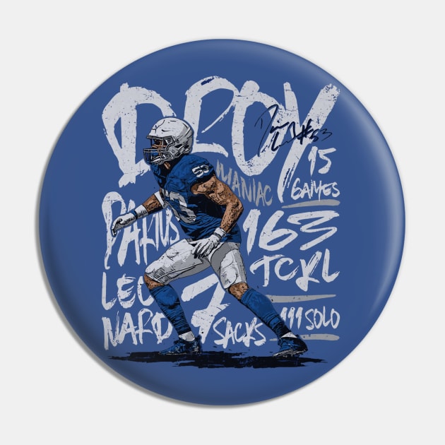 Darius Leonard Indianapolis DROY Pin by Buya_Hamkac