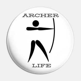 Archer life Pin