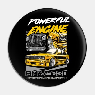 BMW E30 Powerfull Engine Pin