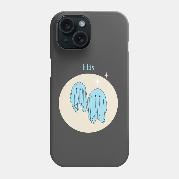 His, Matching Ghost Couple style 1 Phone Case by Artsy2Day