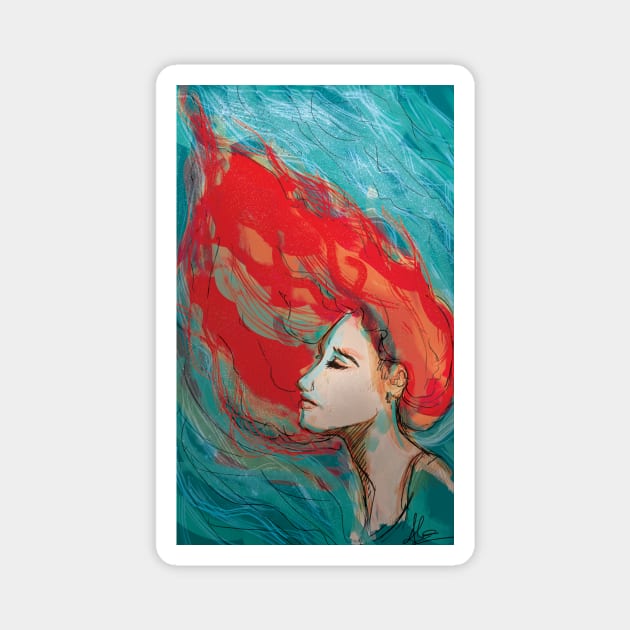 Ophelia Magnet by frayedalice