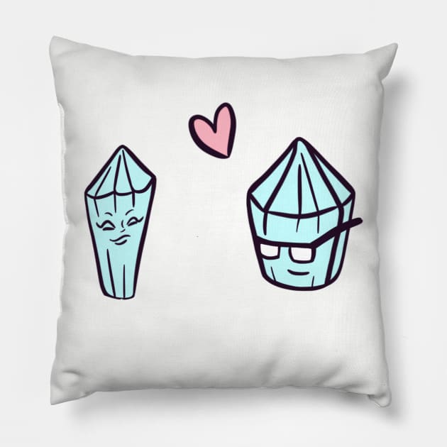 Crystal lovers Pillow by Sasha Banana 