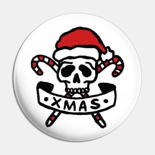 Christmas Skeleton and candys Pin