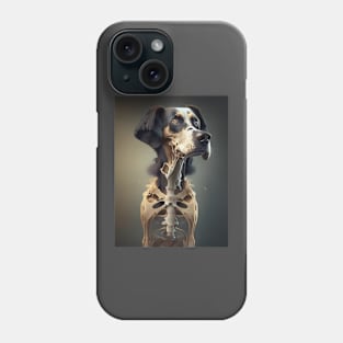 Dog skeleton Phone Case