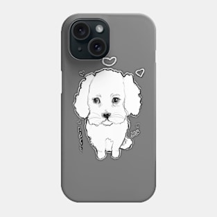 Looking Up Puppy Phone Case