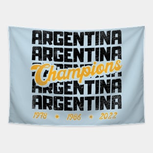 Argentina Football Champions 2022 Tapestry