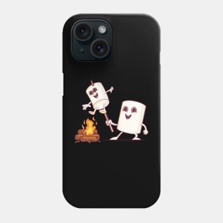 Camping toasting marshmallows Phone Case