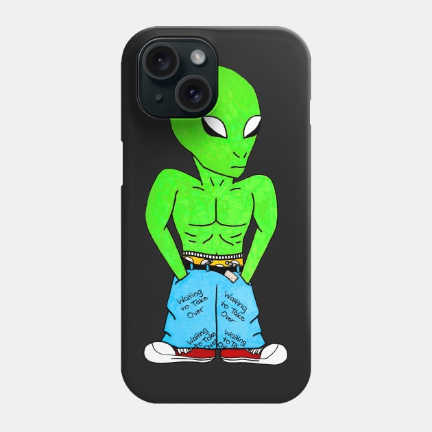 Cool Alien Phone Case by cpecana