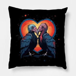 Vulture Valentine Day Pillow