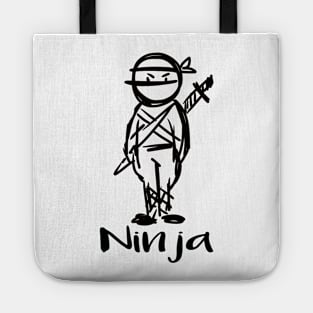 Ninja warrior illustrated Tote