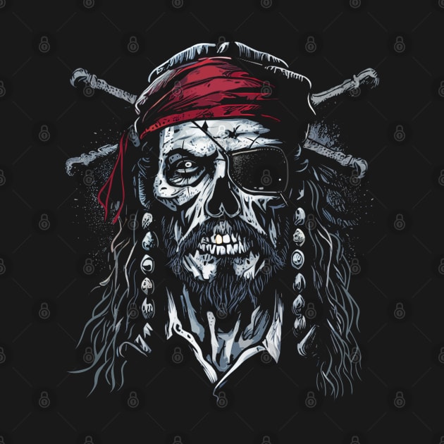 Captain pirate zombie by albertocubatas
