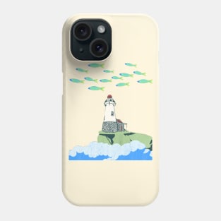 Lighthouse by the sea Phone Case