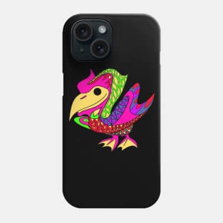 pelican in black pattern ecopop Phone Case