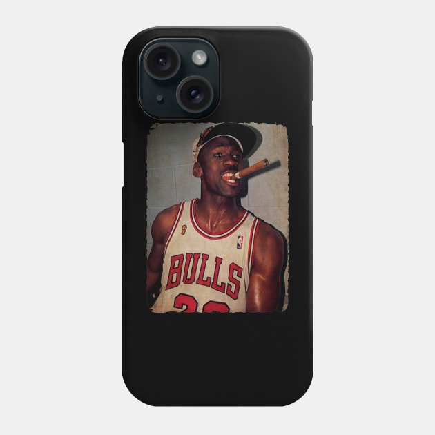 Michael Jordan Cigar Phone Case by Milu Milu