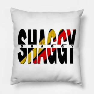 vintage typo Shaggy Pillow