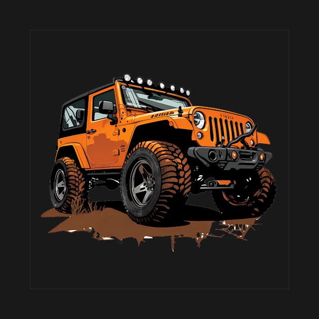 Jeep Wrangler T-Shirt by mrsticky