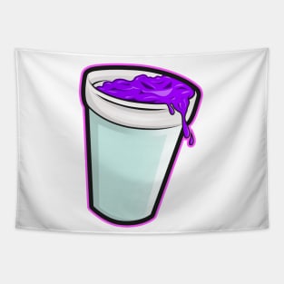 PURPLE EYES / CUP Tapestry