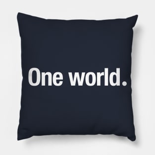 One World. Pillow
