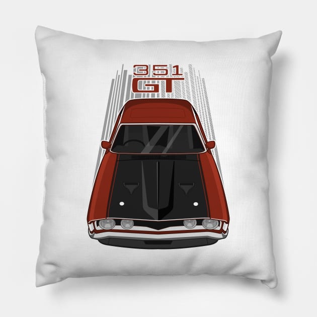 Ford Falcon XA GT 351 - Copper Bronze and Black Pillow by V8social