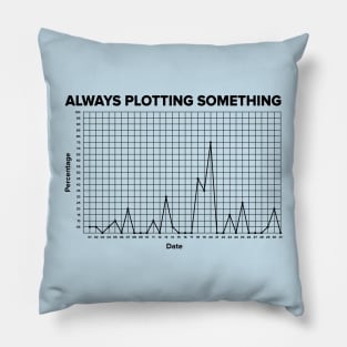 Always Plotting Something Pillow