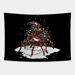 Tarantula Santa Light Tree Tapestry