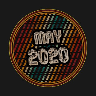 May 2020 - Circle Vintage Retro T-Shirt