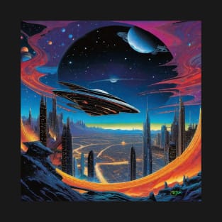 Alien Dreamscape Surreal Sci-Fi Landscapes 11 T-Shirt