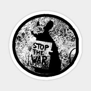 Grunge 'Stop The War' War' Anti War Magnet