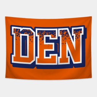 Denver Football Retro Sports Letters Tapestry