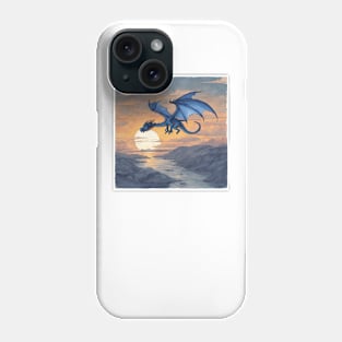 Blue Dragon In The Sun Phone Case