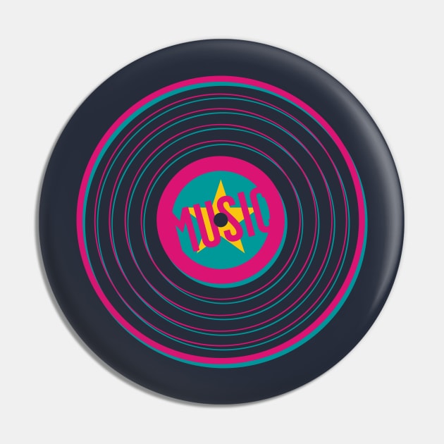 Retro Vinyl Music II Pin by Dellan