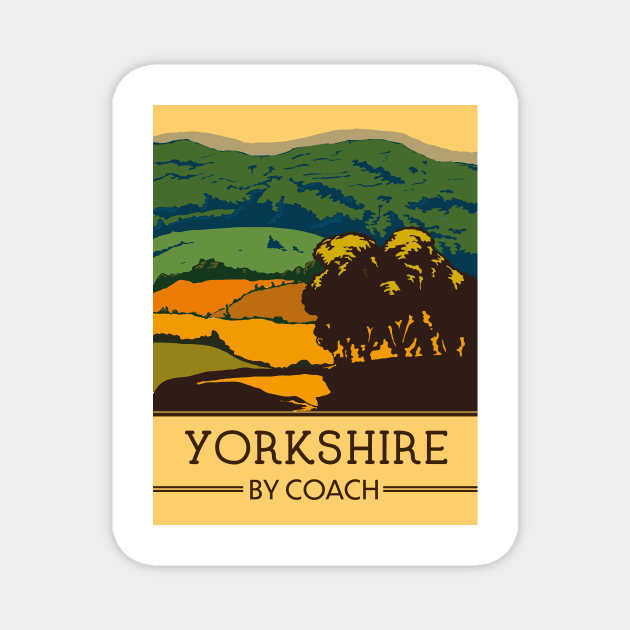 Yorkshire By Coach Magnet by nickemporium1