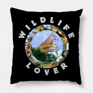 Wildlife Lover 4 Giraffes Pillow