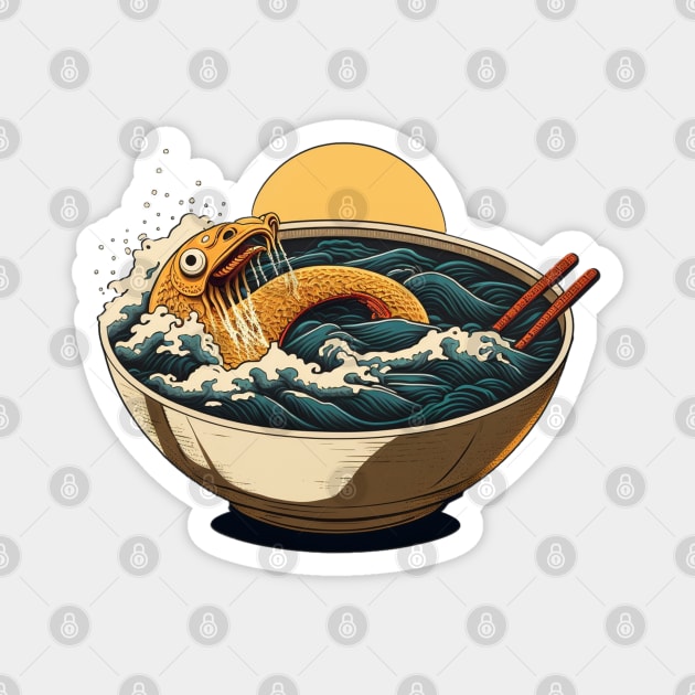 Ramen Bowl Monster Magnet by SLMGames