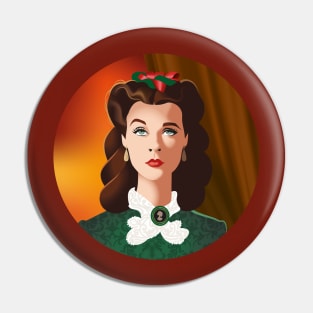 Scarlett Christmas Pin